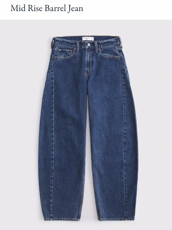 Abercrombie & Fitch Barrel jeans NEW - Picture 6 of 7